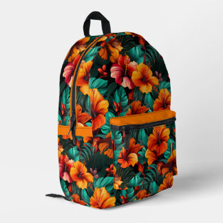 #14 Floral Pattern Printed Backpack