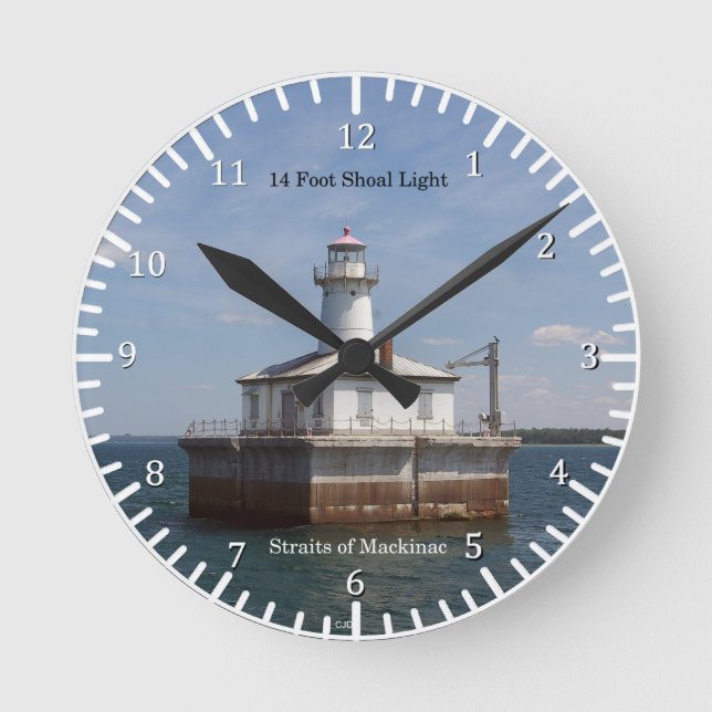 14 Foot Shoal Light clock (Front)