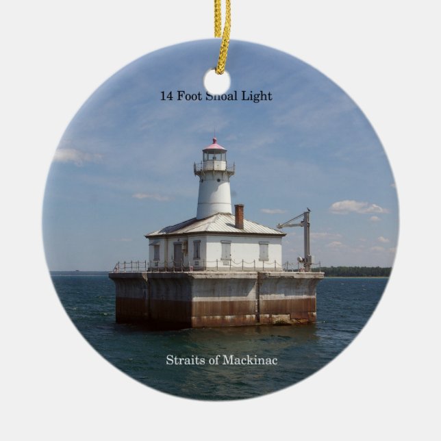 14 Foot Shoal Light ornament (Front)