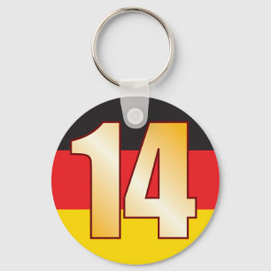 14 GERMANY Gold Key Ring