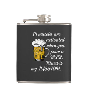14 Muscles activated when you pour a Beer. Hip Flask