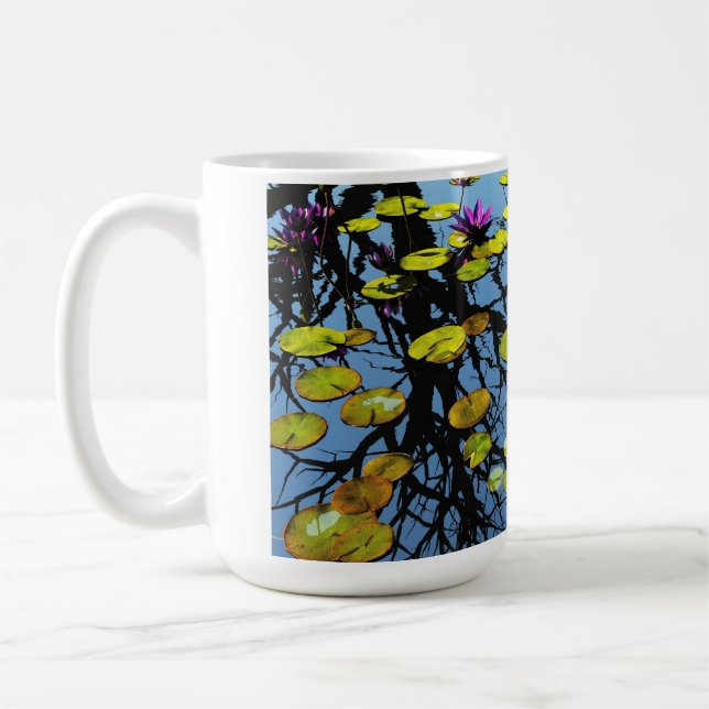 14 oz mug with "Calm Waters" image (Left)