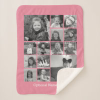 14 Photo Collage - blush pink add your photos