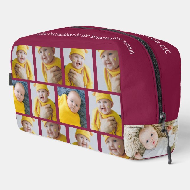 14 Photo Collage Template Make Your Own Fun Dopp Kit (Right Corner)