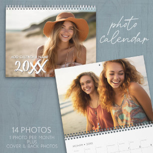 14 Photo - Full Page Coverage Photos Calendar