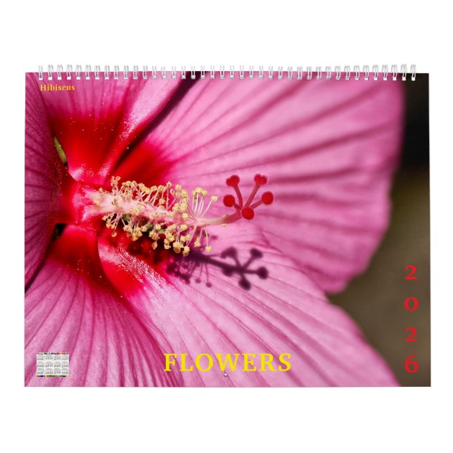 14 photos of flowers calendar (Cover)