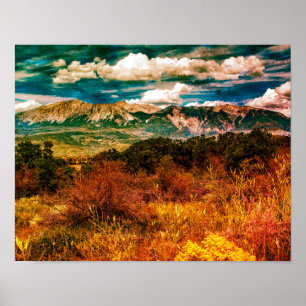 14" x 11", Colorado Poster