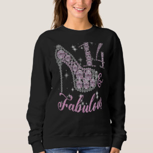 14 Year & Fabulously Sparkly Pumps Shoes 14th Birt Sweatshirt