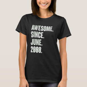 14 Year Old  14th Birthday  Awesome Since June 200 T-Shirt