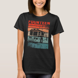 14 Year Old 14th Birthday Boy Firefighter Fire Tru T-Shirt