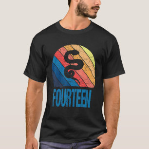 14 Year Old  14th Birthday Snake Reptile Boys Girl T-Shirt