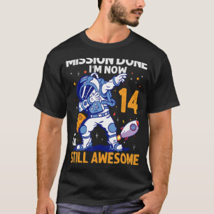 14 Year Old Astronaut Space Planet 14th Birthday T T-Shirt