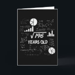 14 Year Old Bday Geeky Math 14th birthday Gift Card<br><div class="desc">Celebrate birthdays with a clever twist! This funny math design uses equations and square roots to reveal the age, making it the perfect choice for math lovers, teachers, students, and geeks who enjoy a good nerdy joke. Great for milestone birthdays, classroom celebrations, or anyone who appreciates clever humour mixed with...</div>
