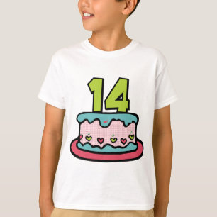 14 Year Old Birthday Cake T-Shirt