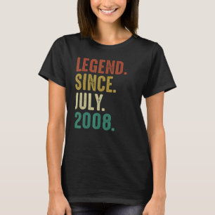 14 Year Old Birthday Legend Since July 2008 T-Shirt