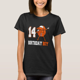 14 Year Old Dabbing Basketball 14th Birthday Boy T-Shirt