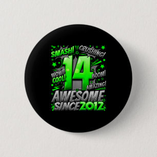 14 Year Old For Boys 14th Birthday Boy 14 Year Old 6 Cm Round Badge