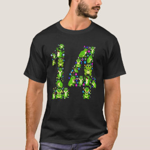 14 Year Old Frog 14th Birthday Party B Day Frog T-Shirt