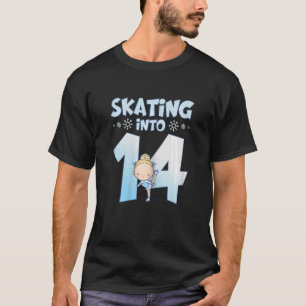 14 Year Old Girl Ice Skating 14th Birthday Kids T-Shirt