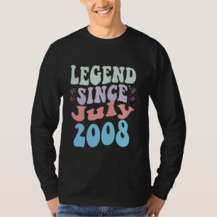 14 Year Old Legend Since July 2008 14th Birthday T-Shirt