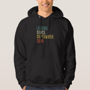 14 Year Old Legend Since September 2008 14th Birt Hoodie