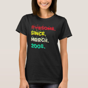 14 Year Old March 2008 4 T-Shirt
