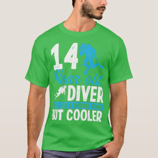 14 Year Scuba Diving Diver Snorkel 14 Birthday T-Shirt