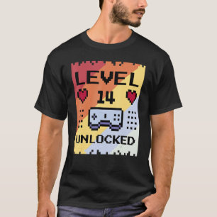 14 Years Old Birthday Gamer Level variable Unlocke T-Shirt