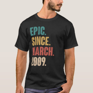 14 Years Old Vintage 2009 Birthday 14th Decoration T-Shirt