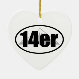 14er ceramic ornament