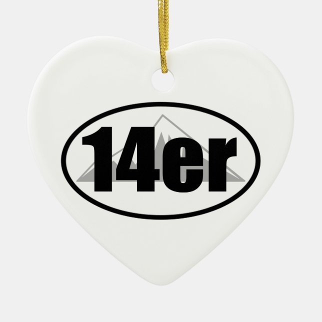 14er ceramic ornament (Front)