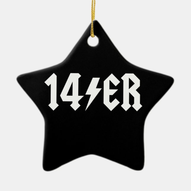 14er ceramic ornament (Front)