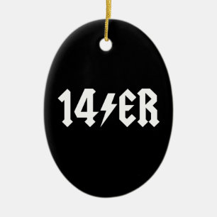 14er ceramic ornament