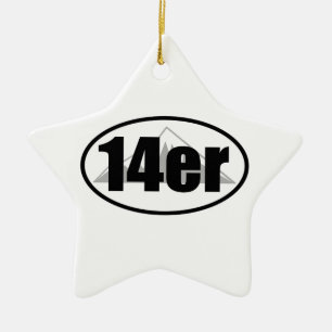14er ceramic ornament