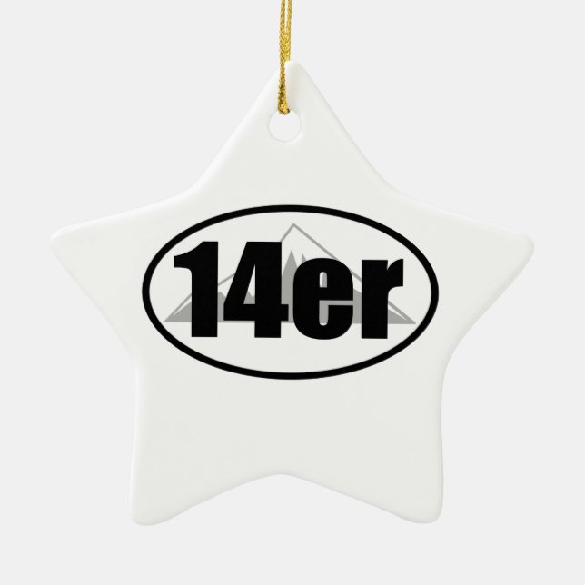 14er ceramic ornament (Front)