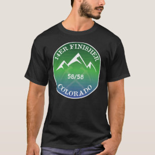14er Finisher Colorado Fourteener 14ers Hiking Cli T-Shirt