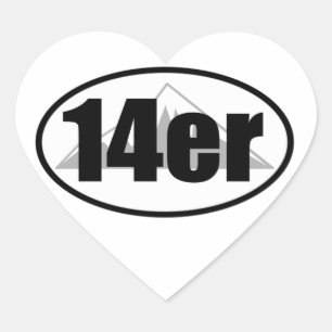 14er heart sticker