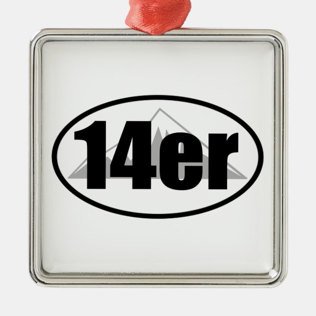 14er metal ornament (Front)