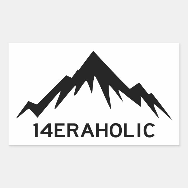 14eraholic rectangular sticker (Front)