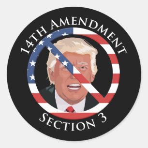 14th Amendment Anti-Trump Classic Round Sticker