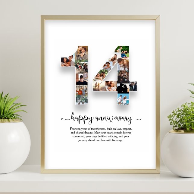 14th Anniversary Photo Collage Poster (Creator Uploaded)