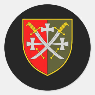 14th Army Corps (ukraine) Ukrainian Military Classic Round Sticker