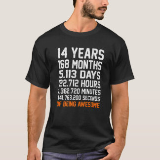 14Th Birthday 14 Years Old Being Awesome Wedding A T-Shirt
