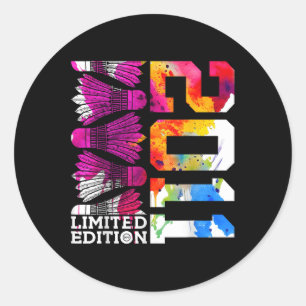 14th Birthday Badminton Limited Edition 2011 Classic Round Sticker
