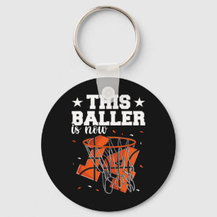 14th Birthday Basketball Boys Key Ring