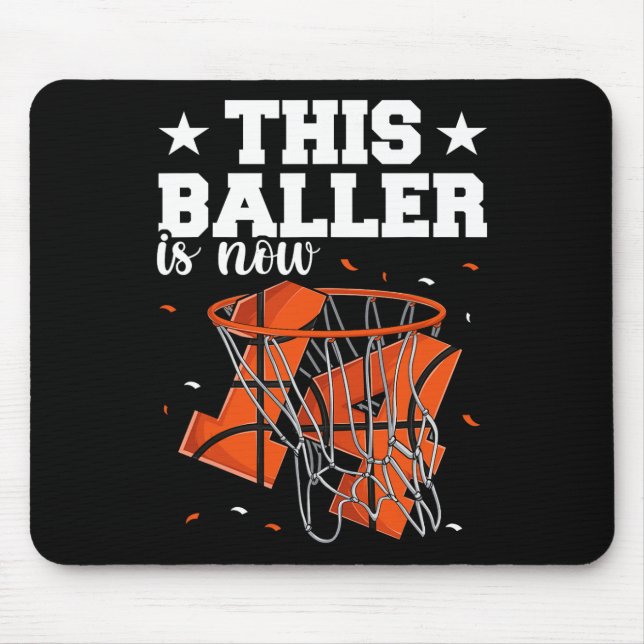 14th Birthday Basketball  Boys Mouse Pad (Front)