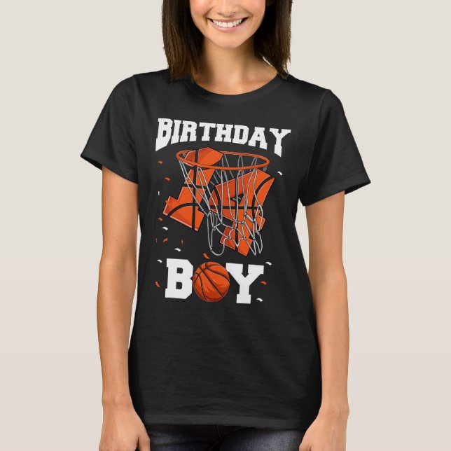 14th Birthday Basketball  Kids T-Shirt (Front)