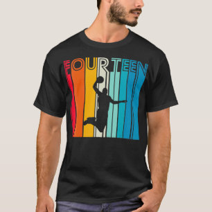 14th Birthday Basketball Lover Gift 14 Years Old R T-Shirt