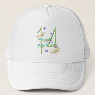 14th Birthday Butterfly Garden Hat