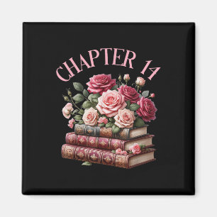 14th Birthday Chapter 14 Birthday Shirt Women Book Magnet